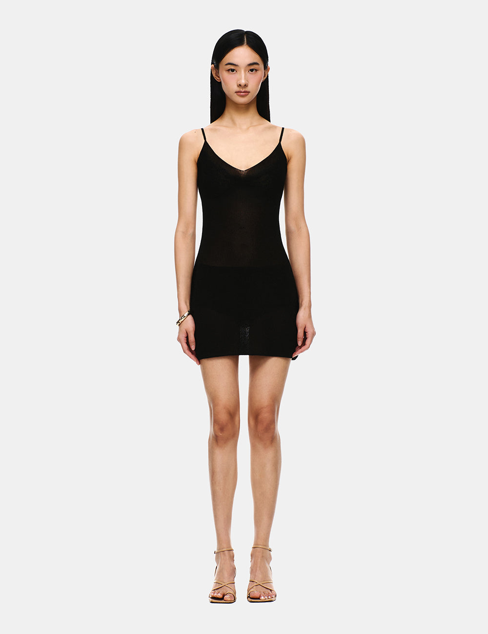 KNIT V-NECK MINI DRESS Verish KNIT V-NECK MINI DRESS Verish