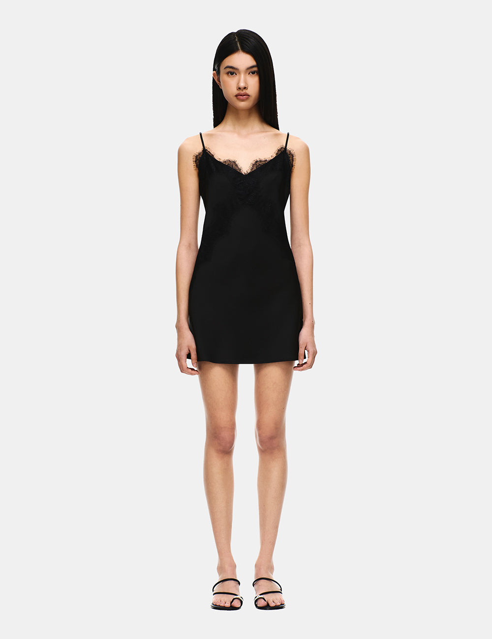 SATIN LACE-UP MINI DRESS Verish SATIN LACE-UP MINI DRESS Verish