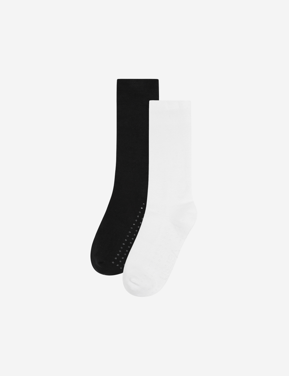 All Day Sports Crew Socks 2 Pack - Black, White