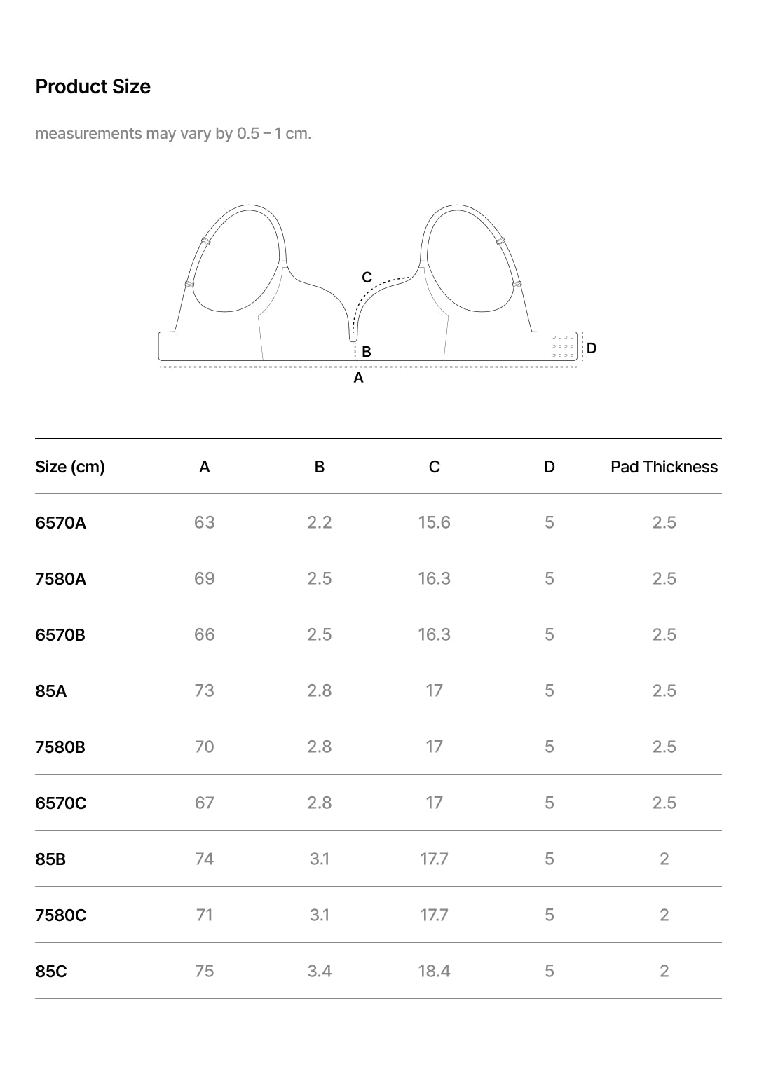 Size guide