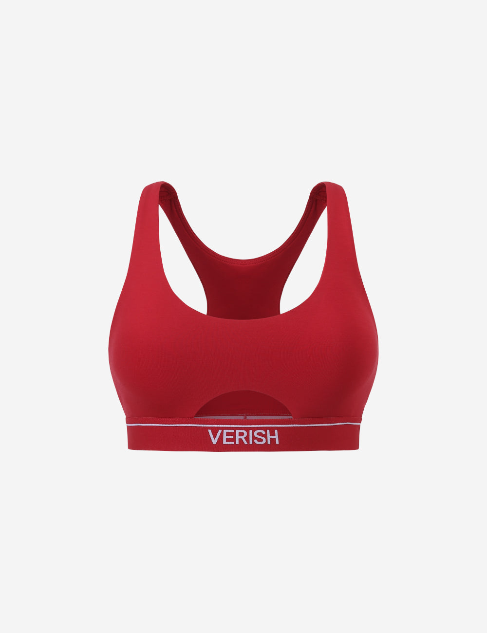 COTTON STITCH BRA TOP CUT OUT LOGO