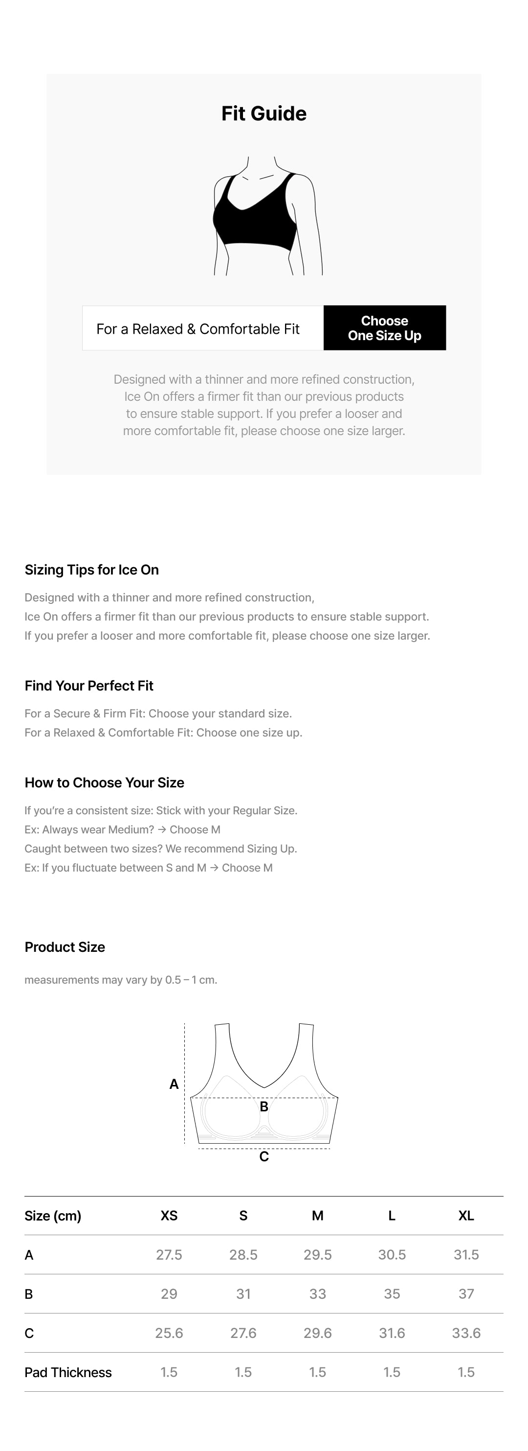 Size guide