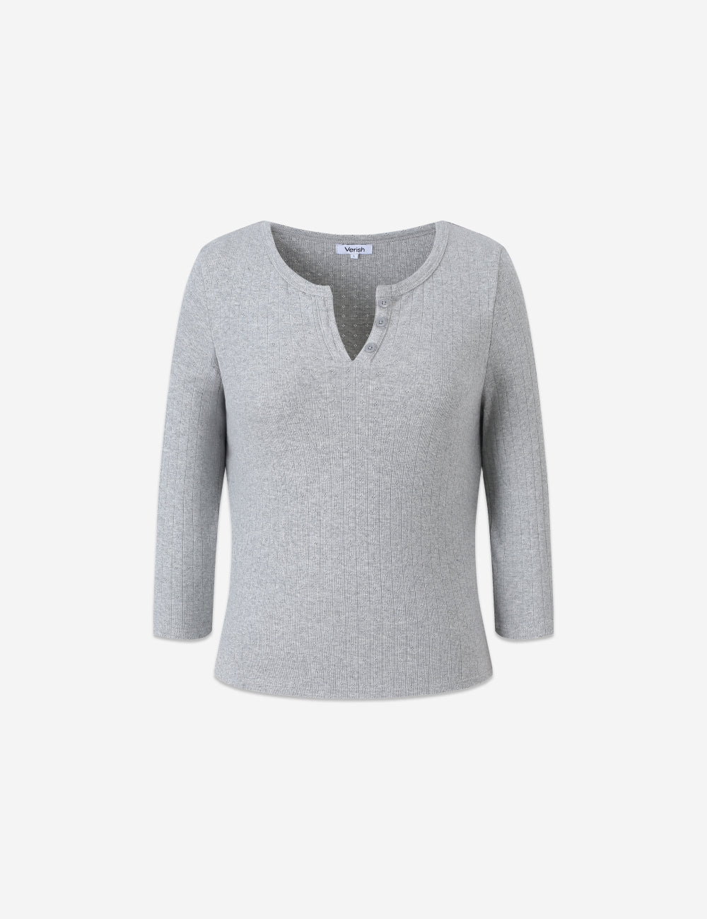 トップス vallad henry neck long sleeve COTTON HENRY NECK LONG SLEEVE T-SHIRT – Verish