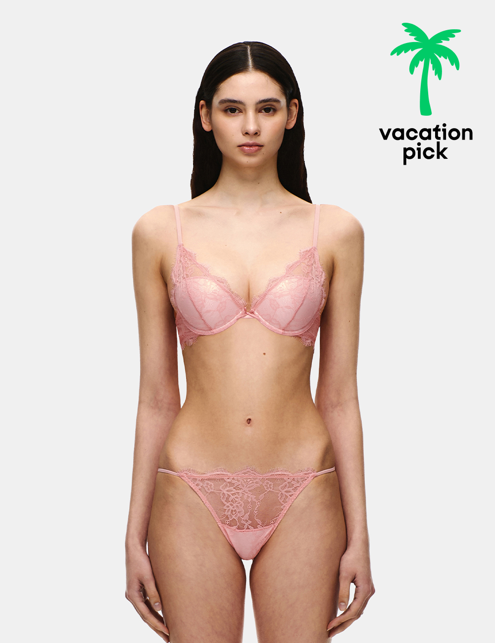 LACE WIRED PUSH-UP BRA