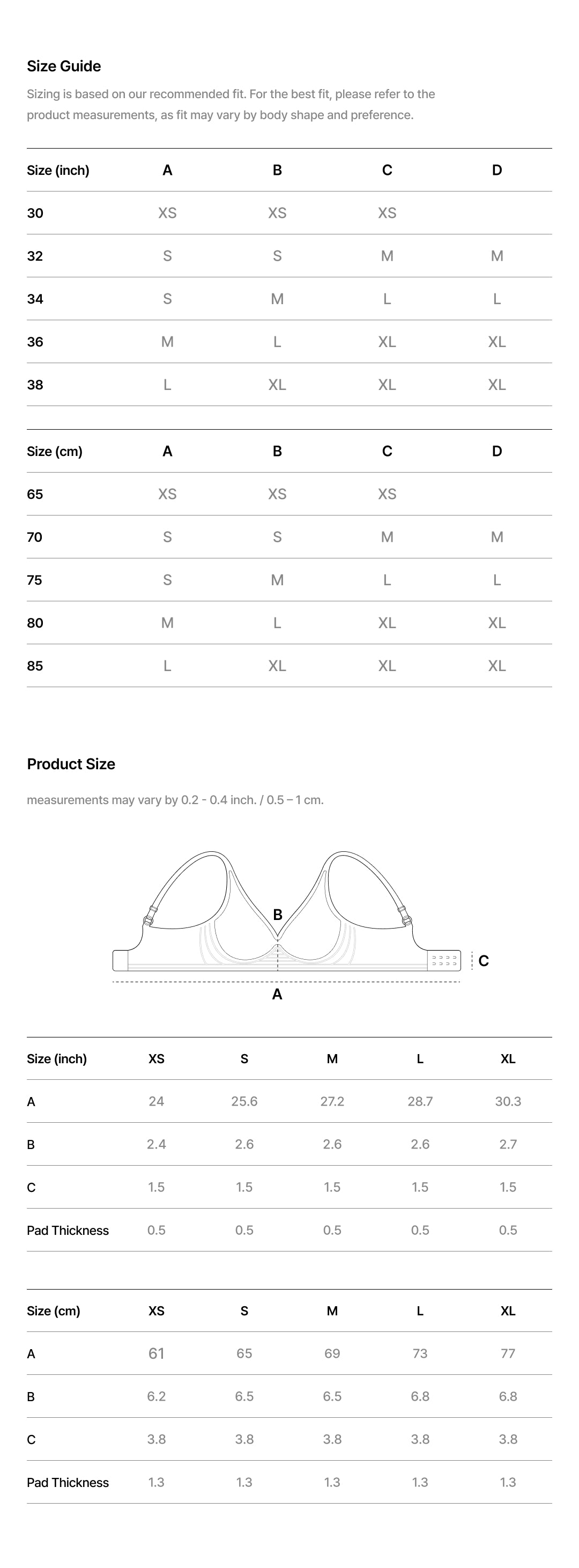 Size guide image