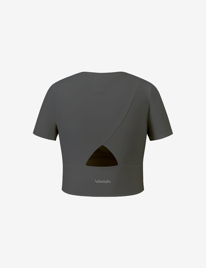 MOVELUX BRA TOP ROUND NECK SHORT SLEEVE – Verish