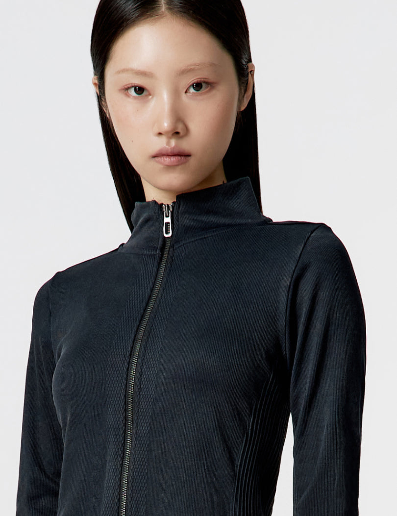 ジャケット・アウター fekete high-neck jacket ALLTENSION HIGH NECK ZIP JACKET – Verish