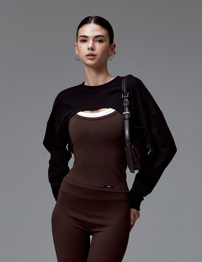 NEW BASIC CROPPED SWEATSHIRT