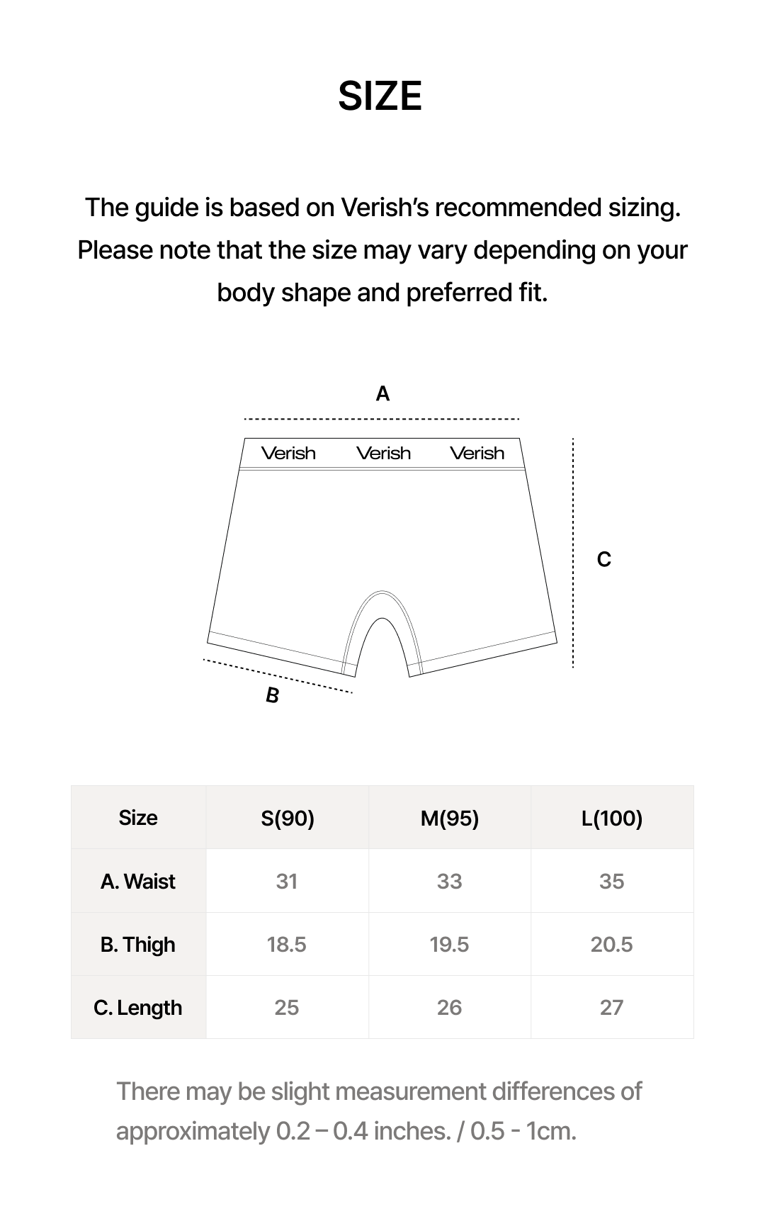 Size guide