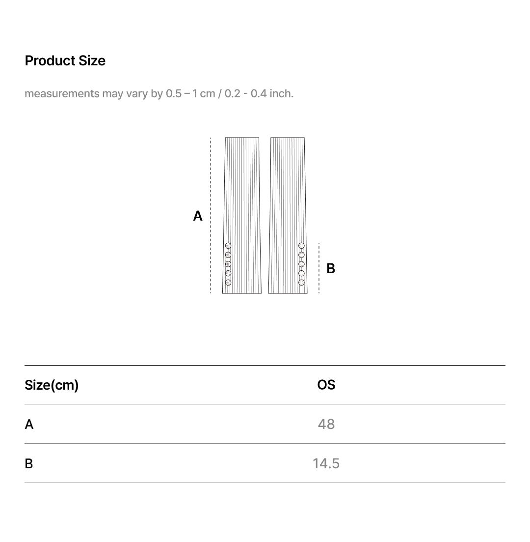 Size Chart - COZY FIT KNIT LEG WARMER