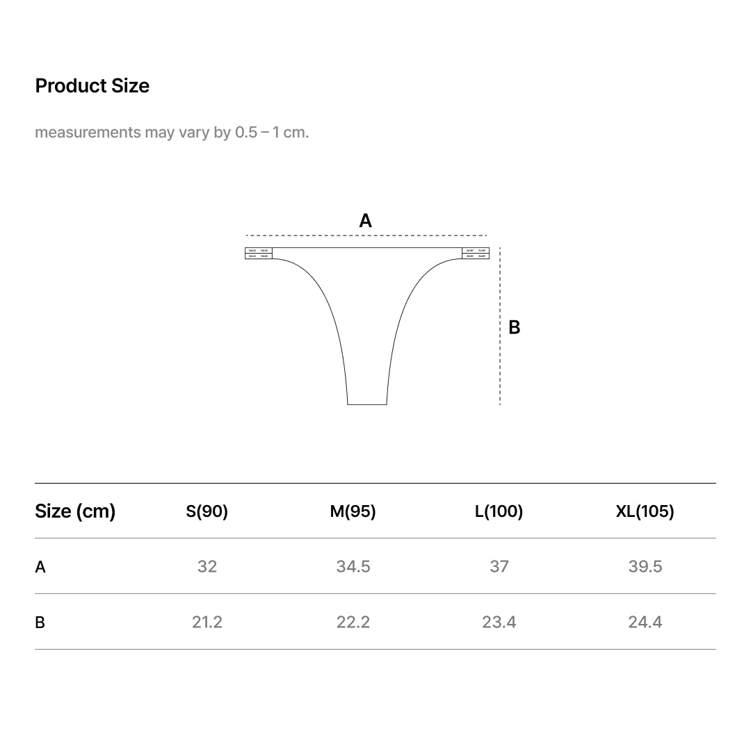 ESSENTIAL FIT LOGO DOUBLE STRAP THONG PANTY size chart