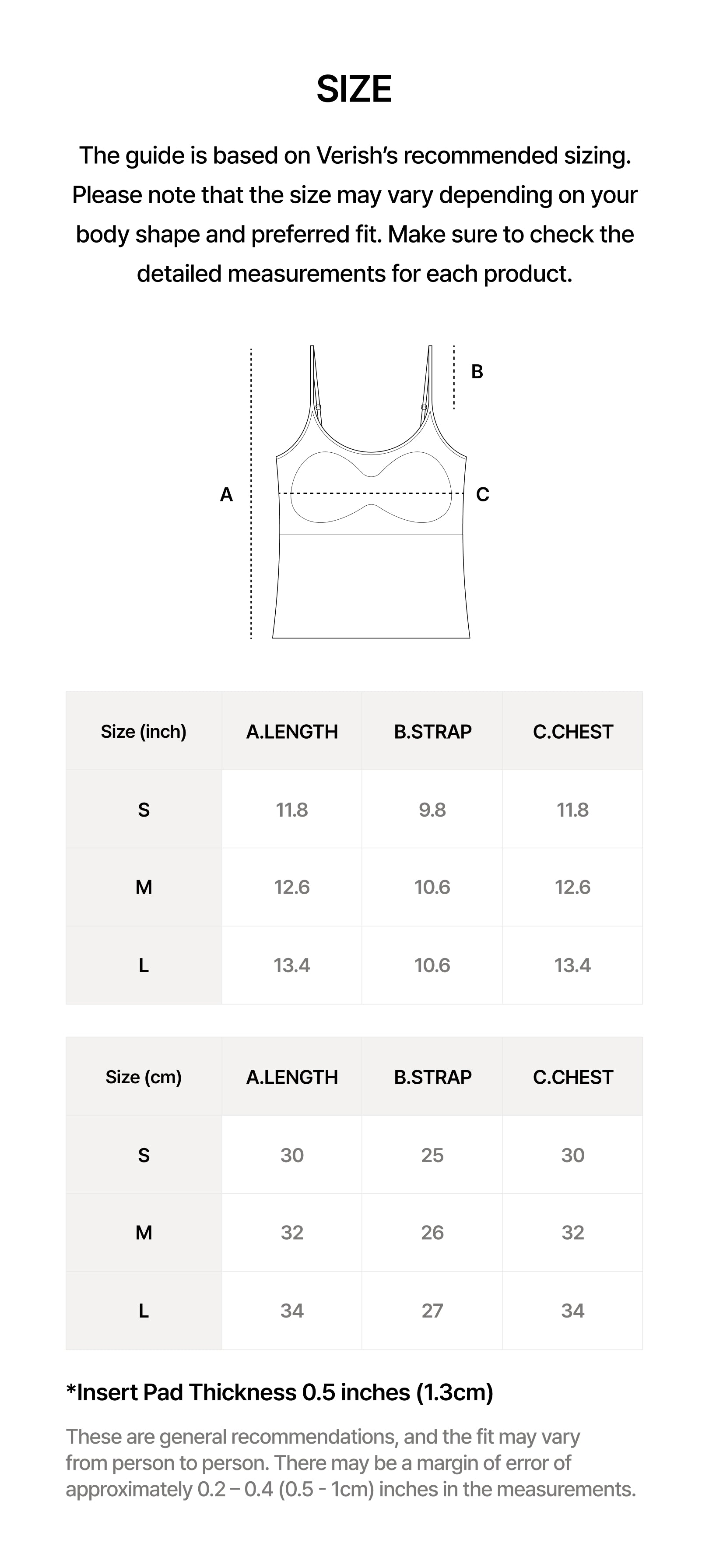 Size guide