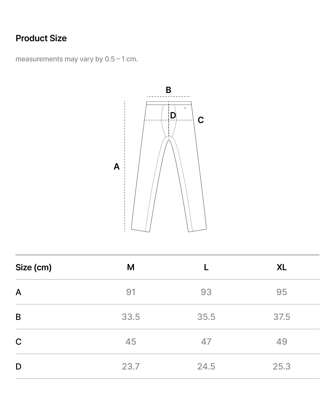WARM TOUCH MEN'S TIGHTS size chart