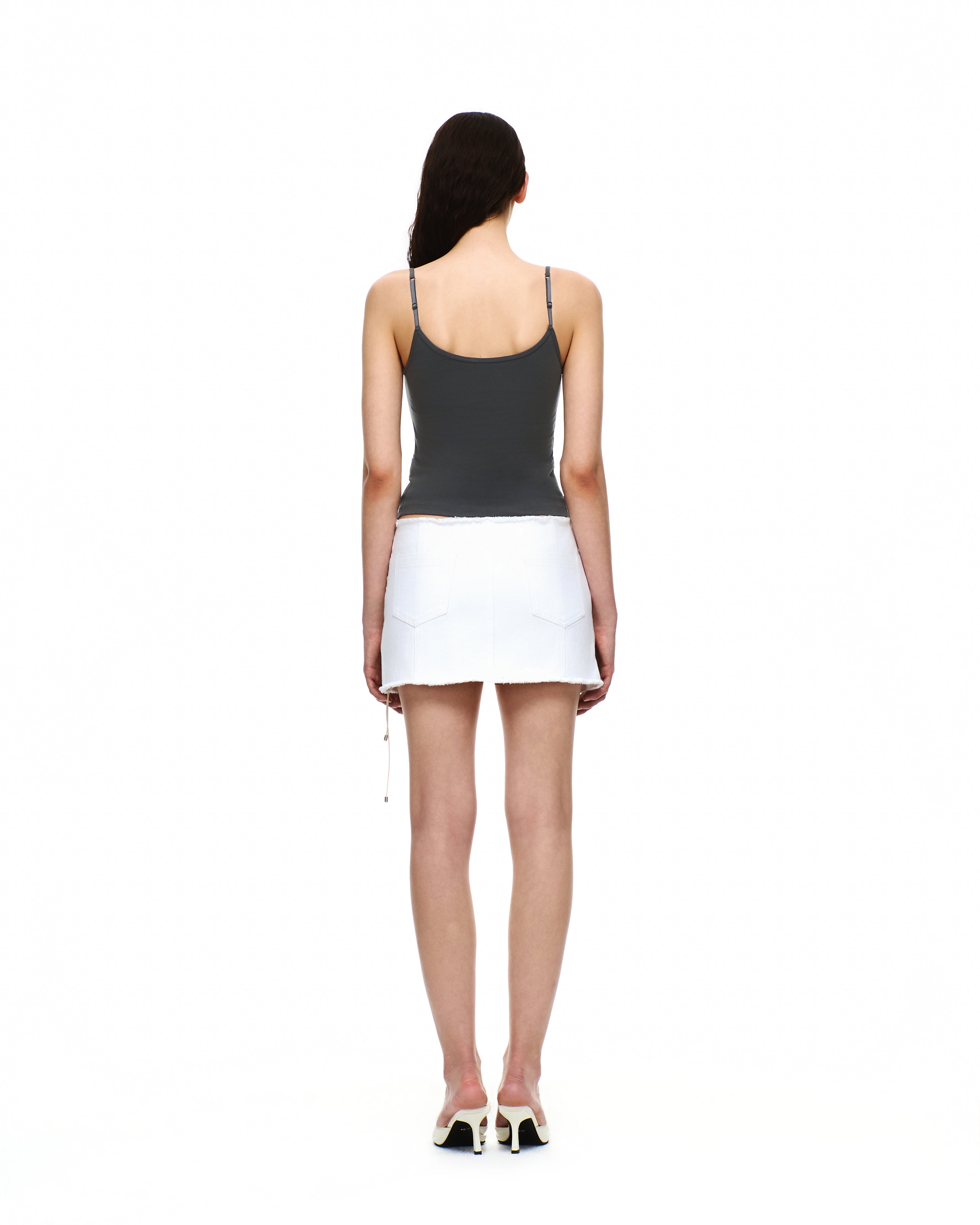 DENIM LACE-UP MINI SKIRT – Verish