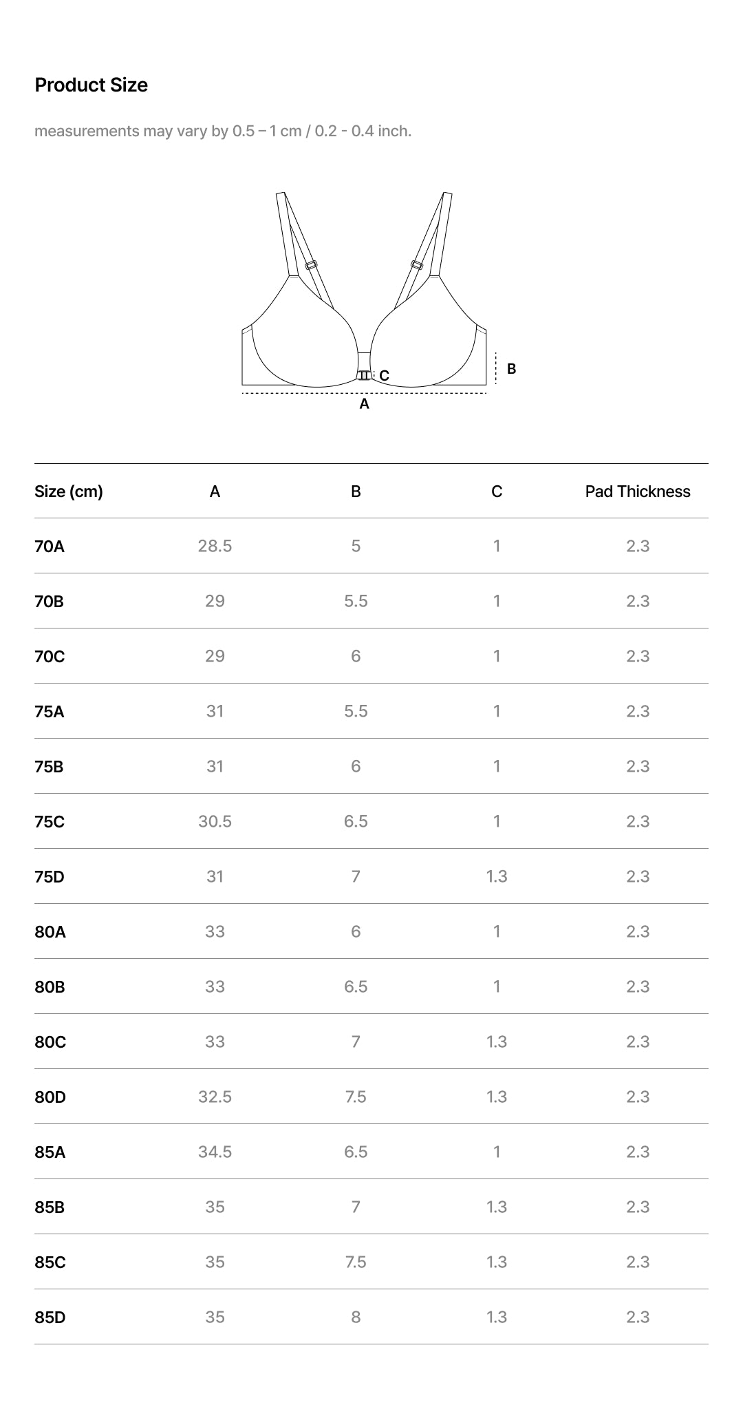 Size guide image