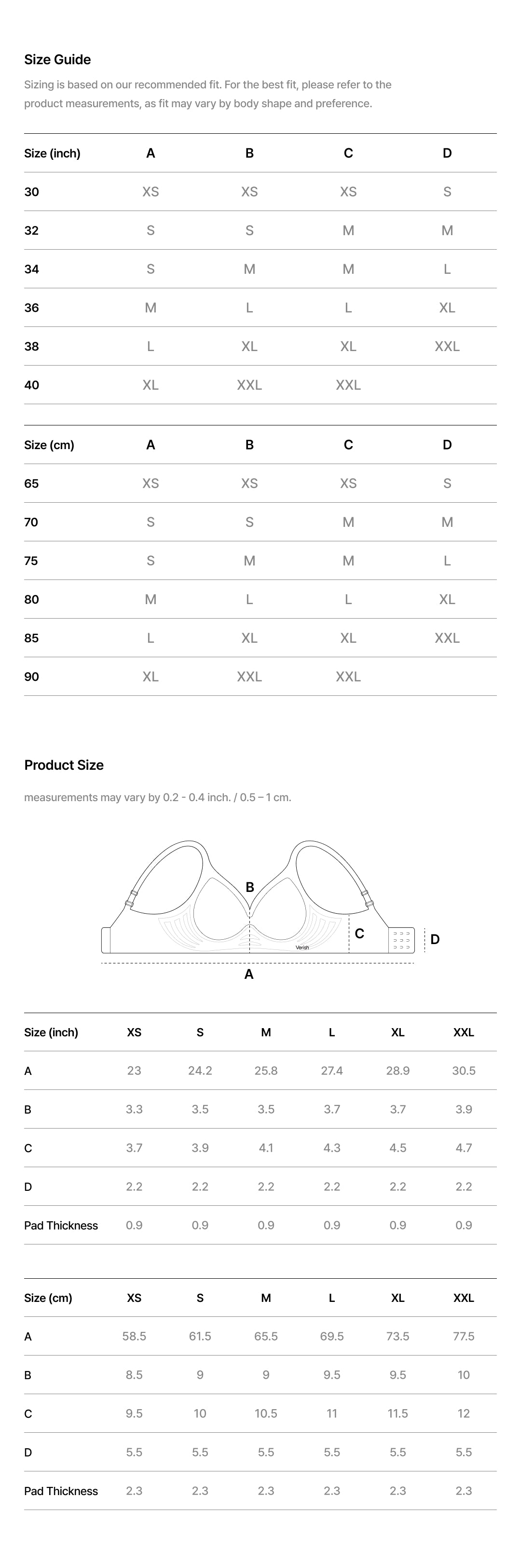 Size guide image