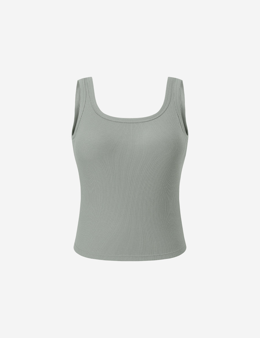 COTTON BRA TOP SQUARE NECK