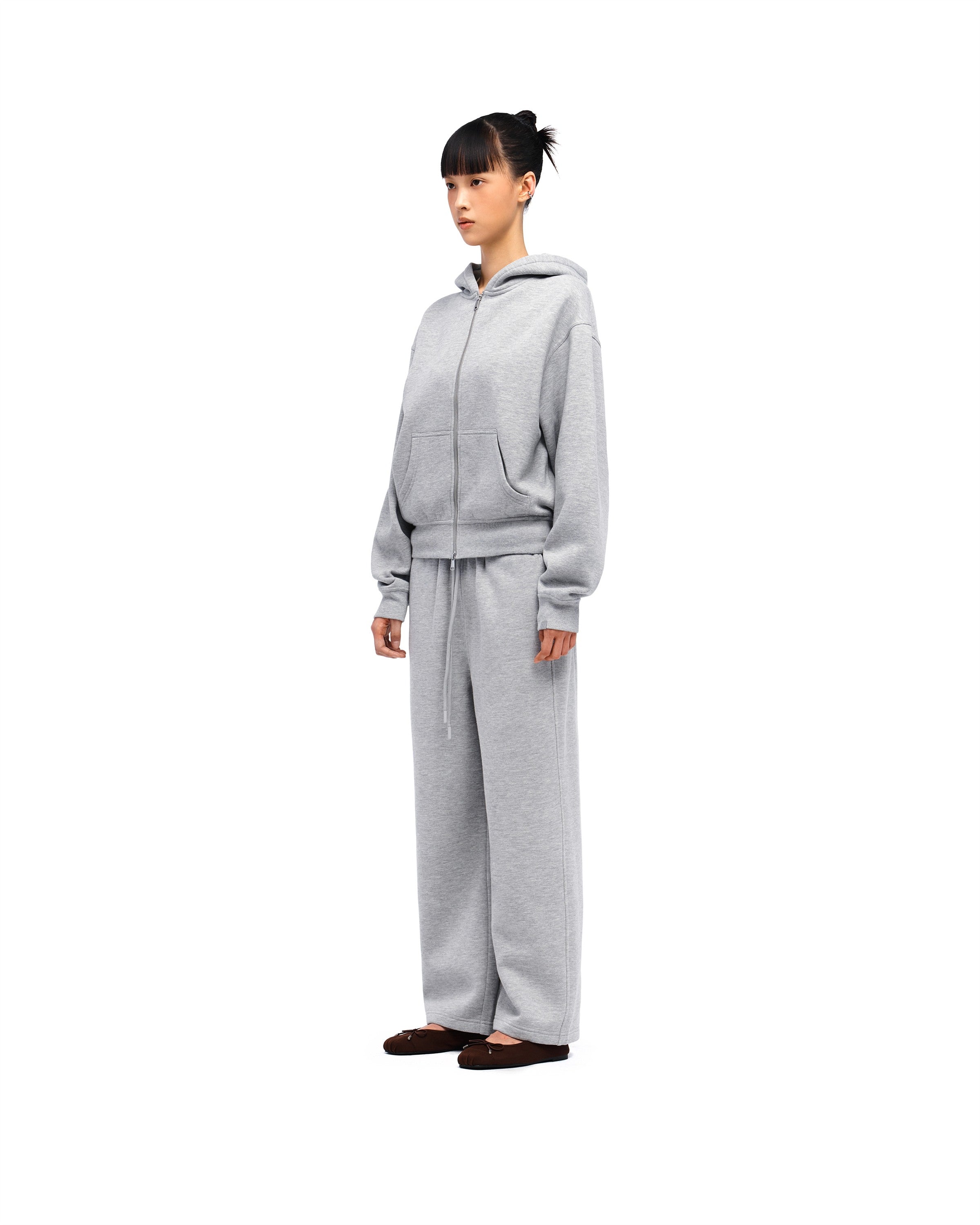  ベルベット グレー ジップアップジャージ M COZY FIT マルチウェイジップアップフーディー – ベリッシュ