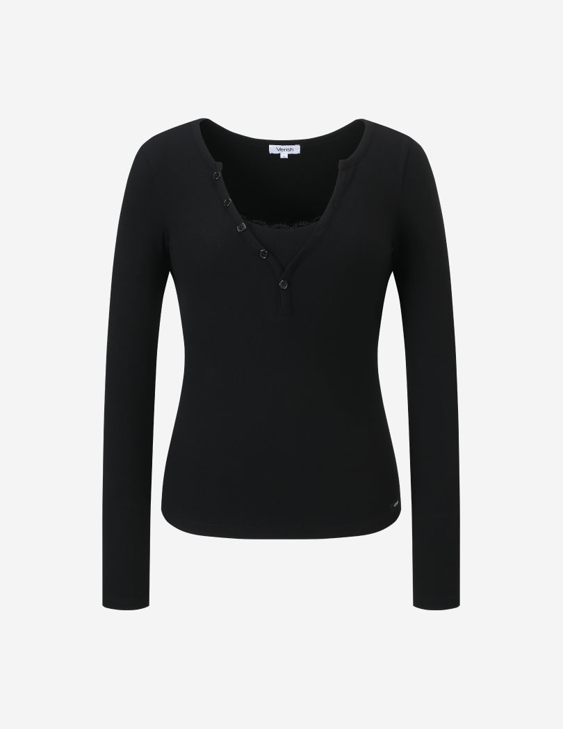 SUNDAY DOUBLE LAYERED LACE TOP