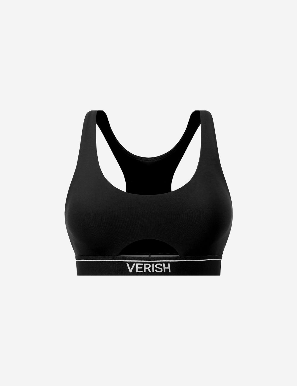 COTTON STITCH BRA TOP CUT OUT LOGO