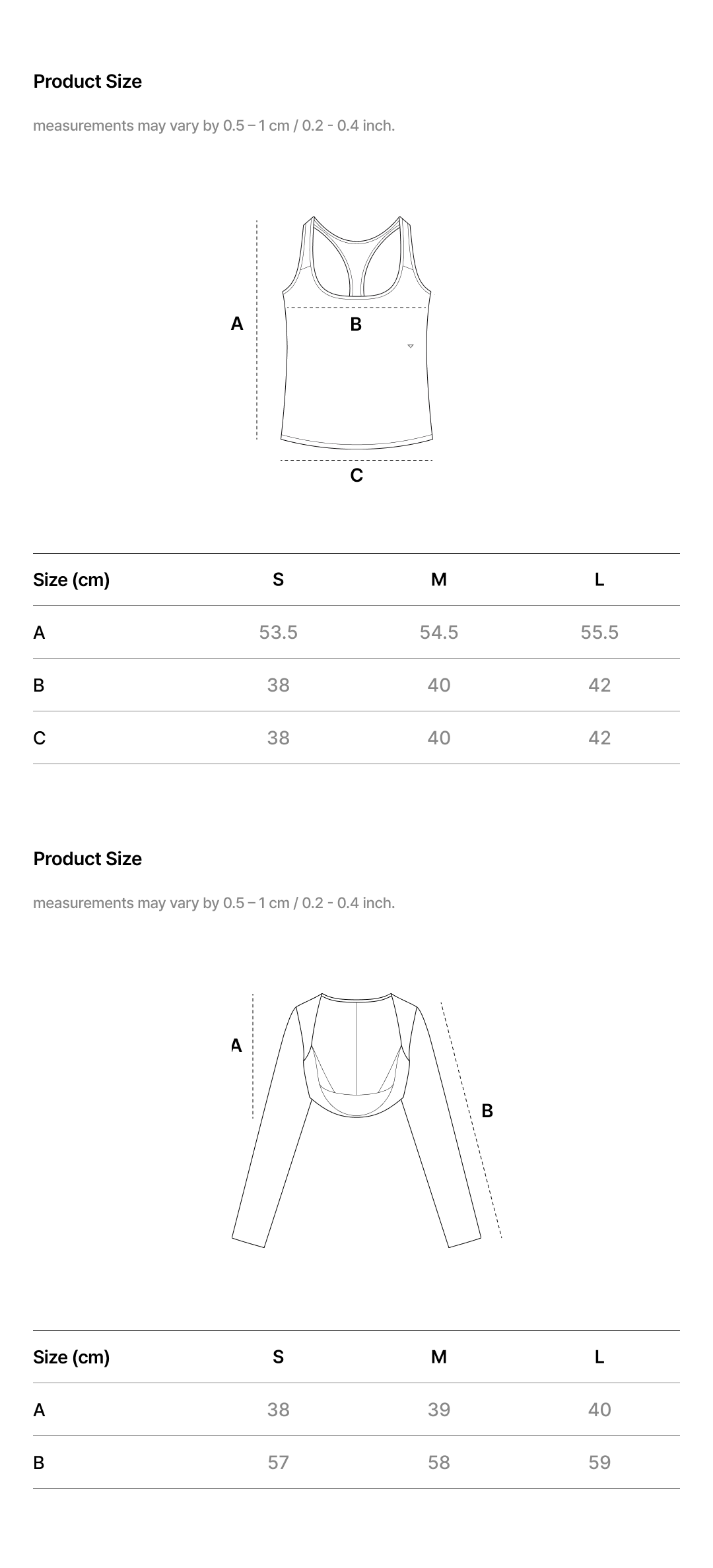 EASE FIT BOLERO CARDIGAN SET size chart