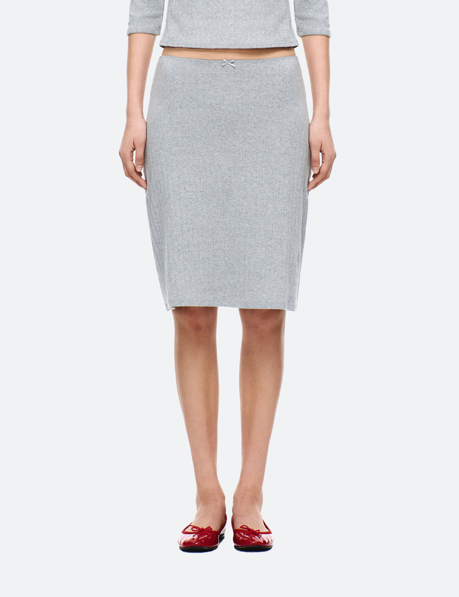 COTTON MIDI SKIRT