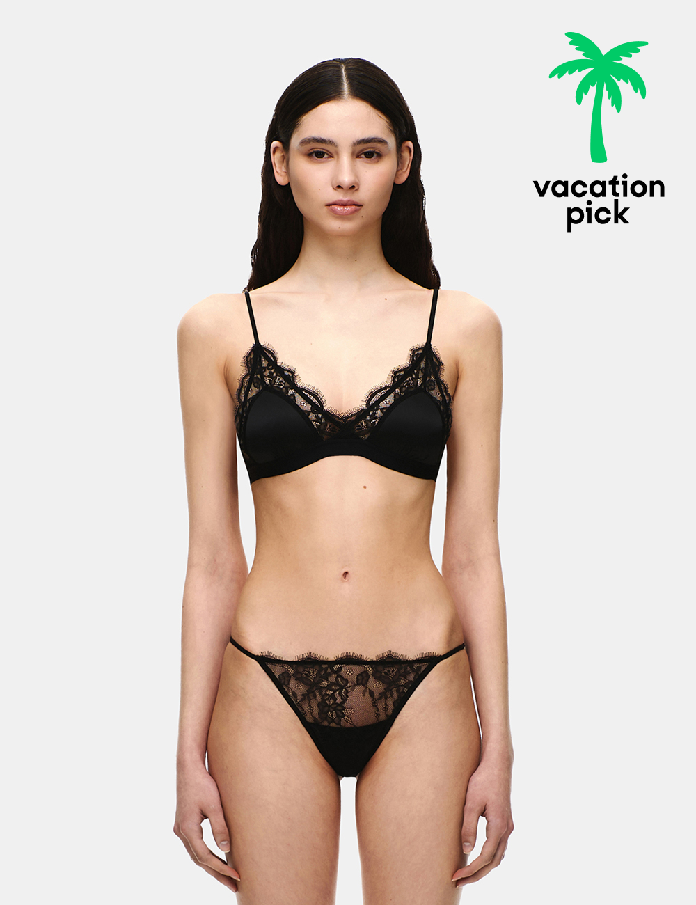 LACE TRIANGLE BRALETTE