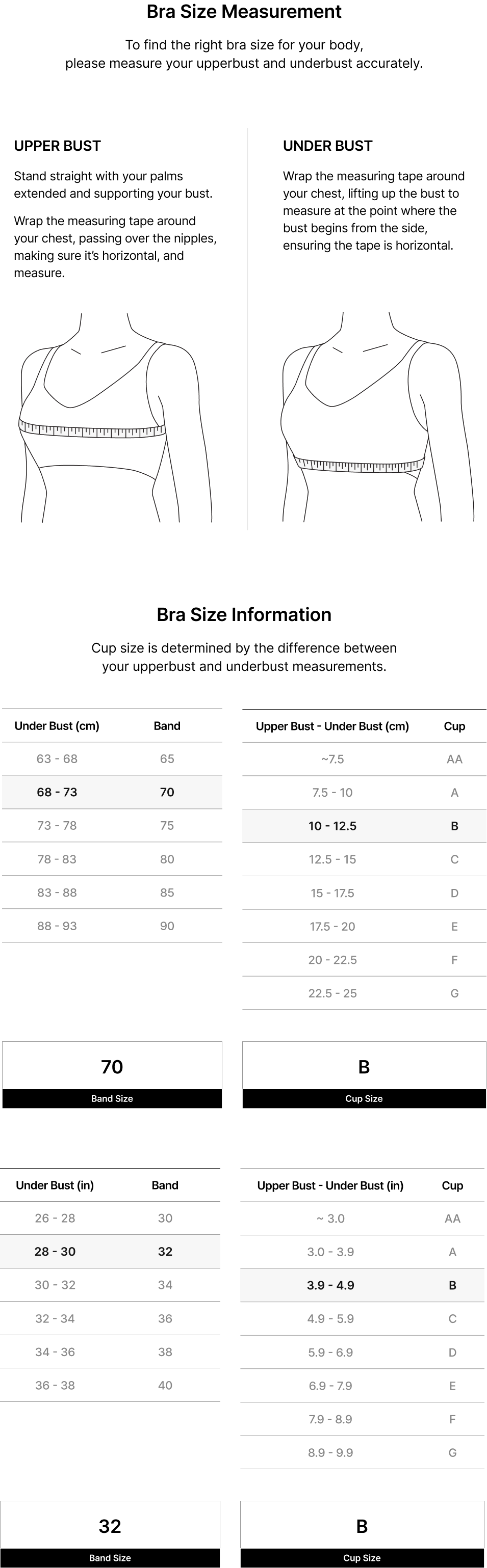Measurement Size Guide