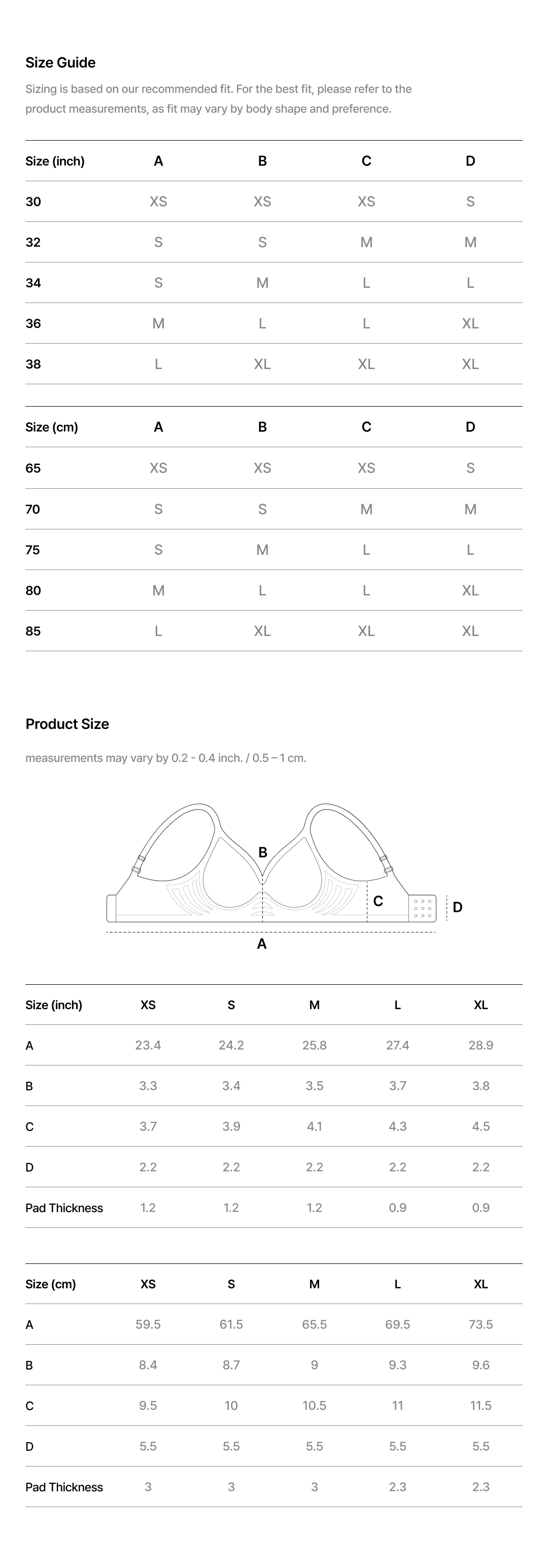 Size guide image